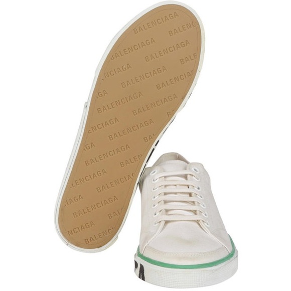 Balenciaga Dirty Effect Canvas Sneakers 